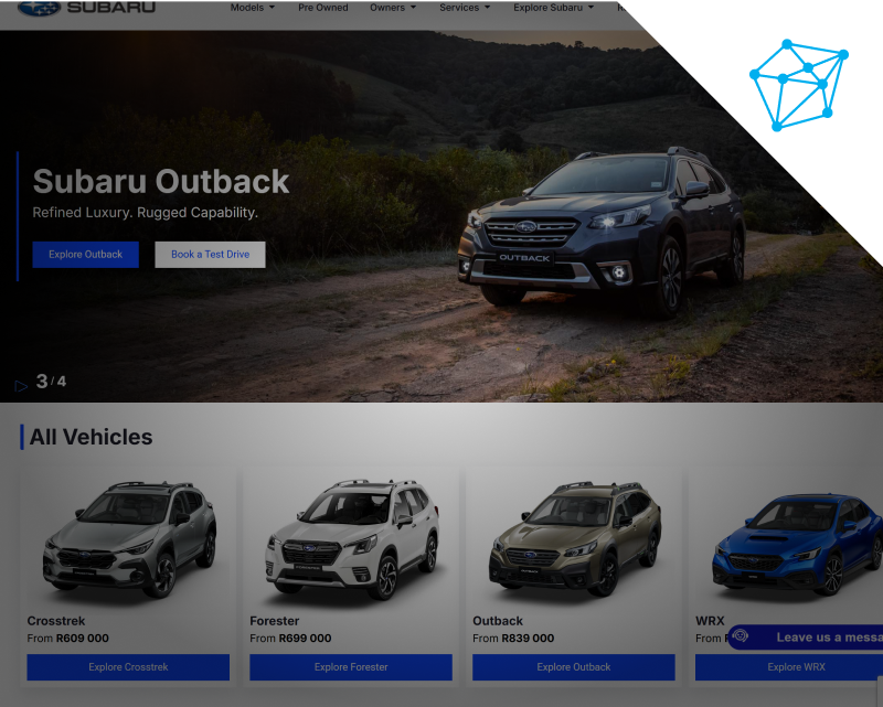 Subaru Website